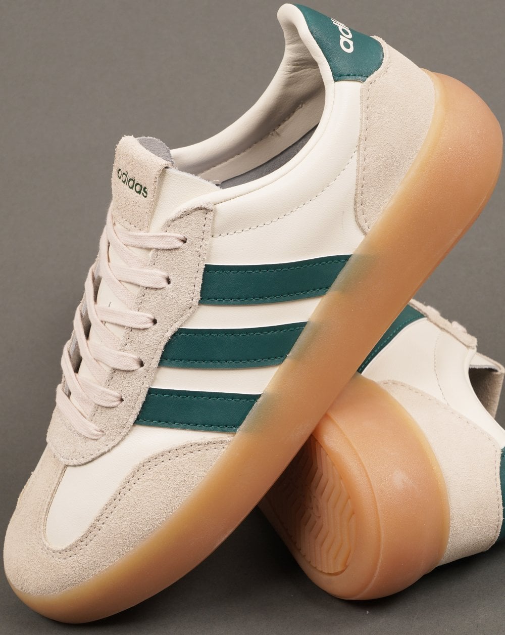 Adidas Barreda Lux Trainers Off White Green Gum