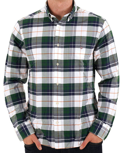 Gant Check Oxford Shirt Forest Green