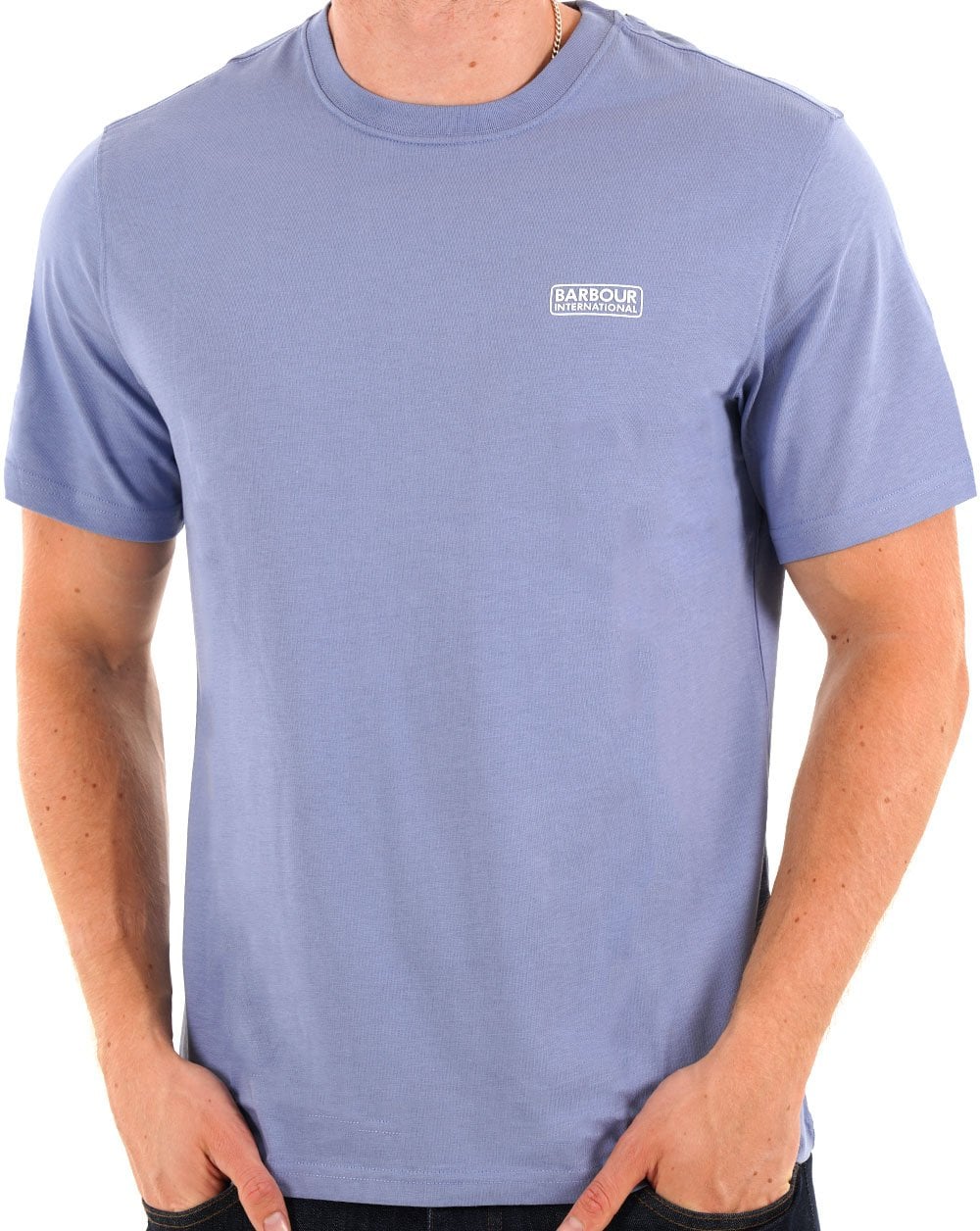 Barbour International Small Logo T-shirt Manor Blue