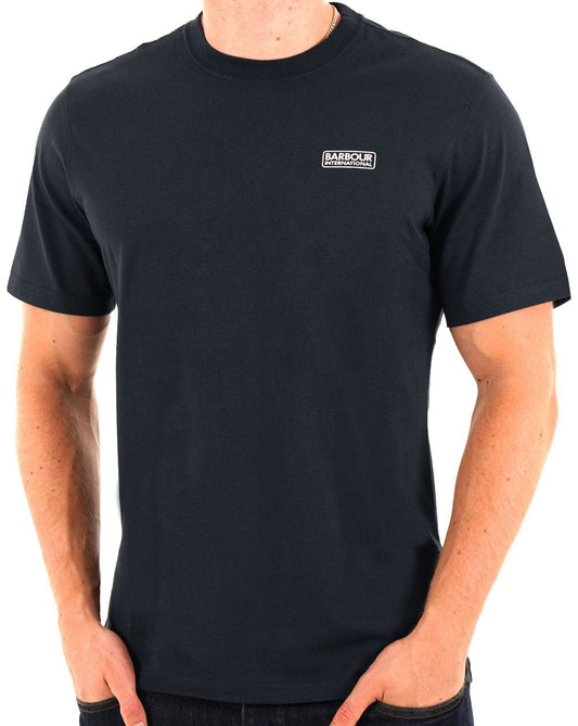 Barbour International Small Logo T-shirt Navy/white