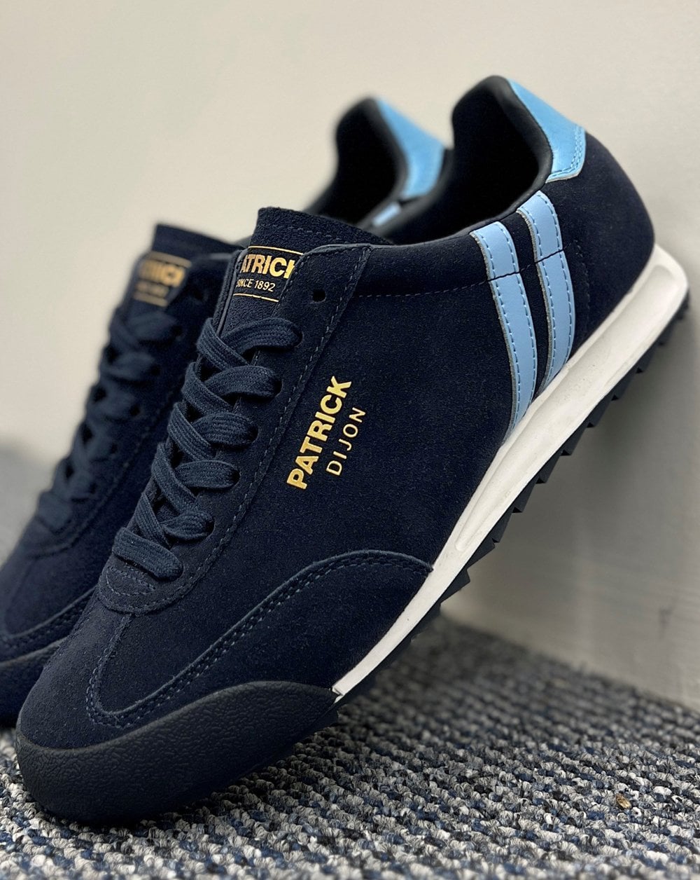 Patrick Dijon Trainers Navy/Sky/White