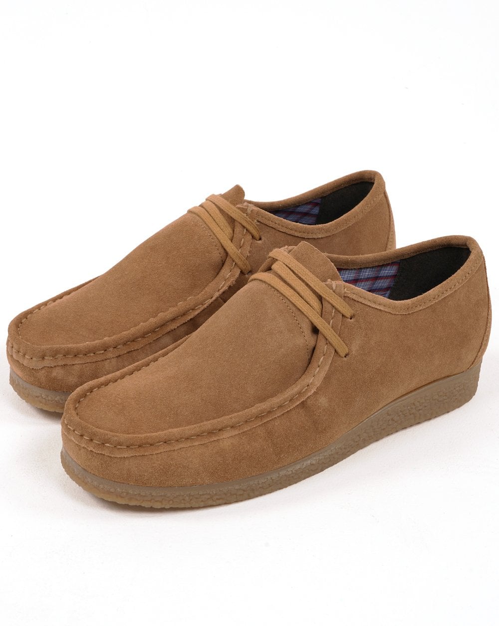 Roamers Brit Pop Suede Shoes Tan
