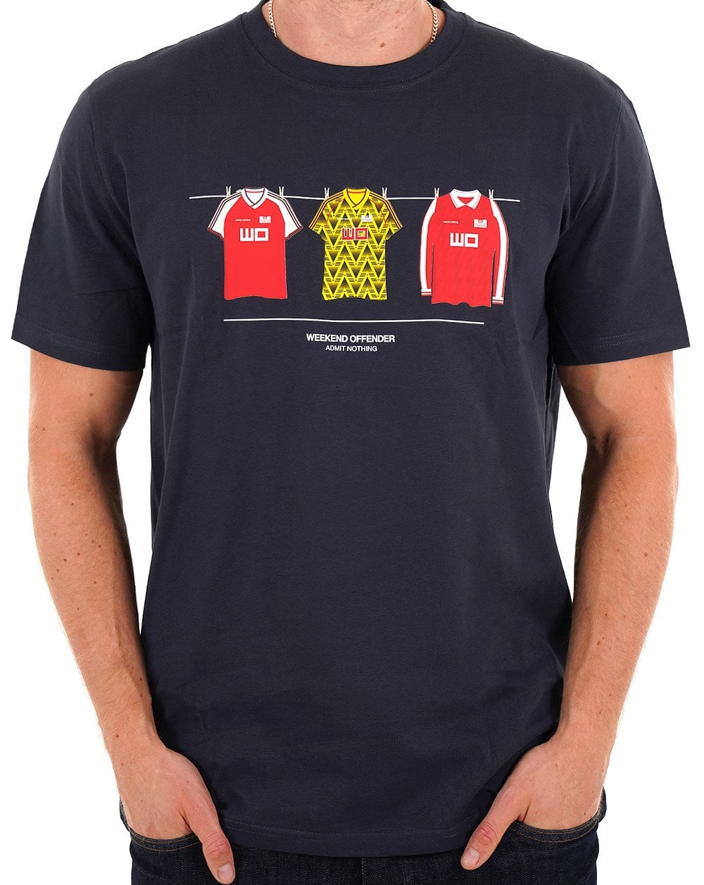 Weekend Offender Arsenal Kits T Shirt Navy