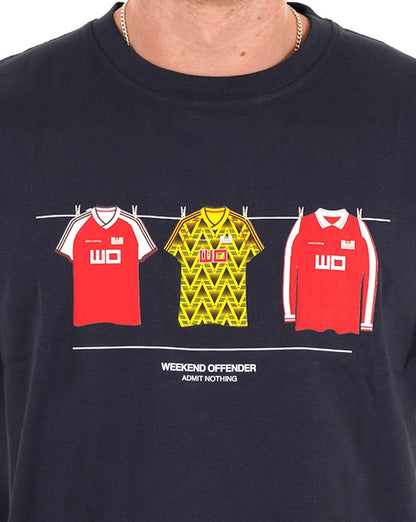 Weekend Offender Arsenal Kits T Shirt Navy