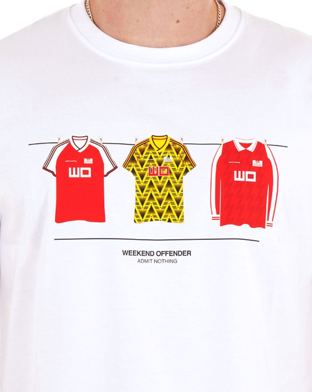 Weekend Offender Arsenal Kits T Shirt White