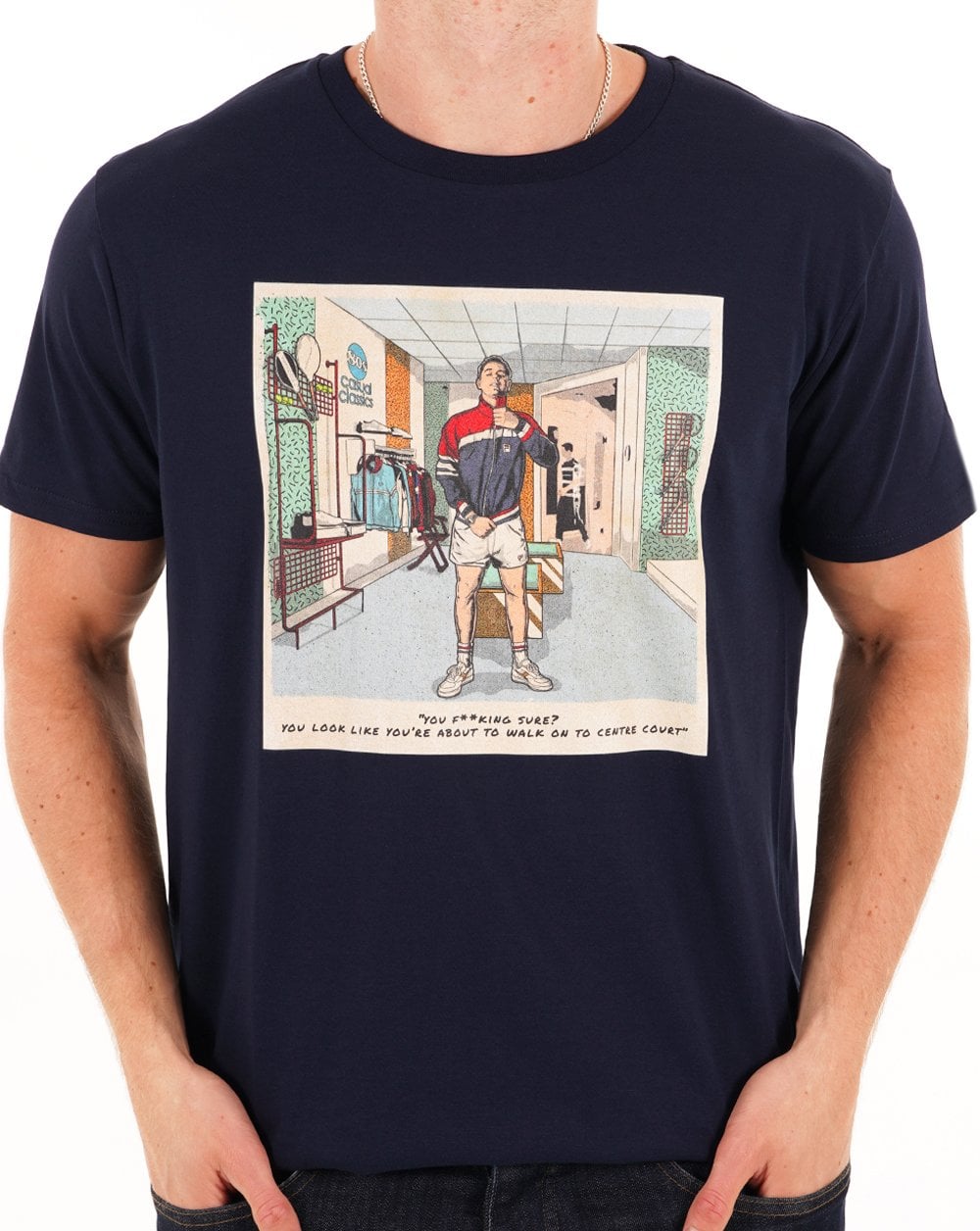 The Business Shop Scene T Shirt Navy