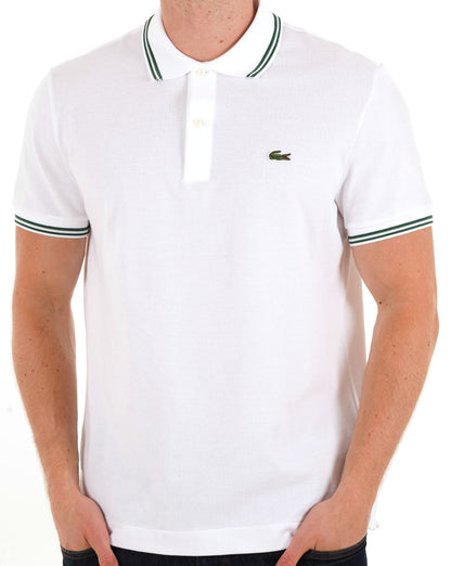Lacoste Tipped Polo Shirt White