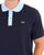 Lacoste Contrast Collar Polo Shirt Navy/Sky Blue