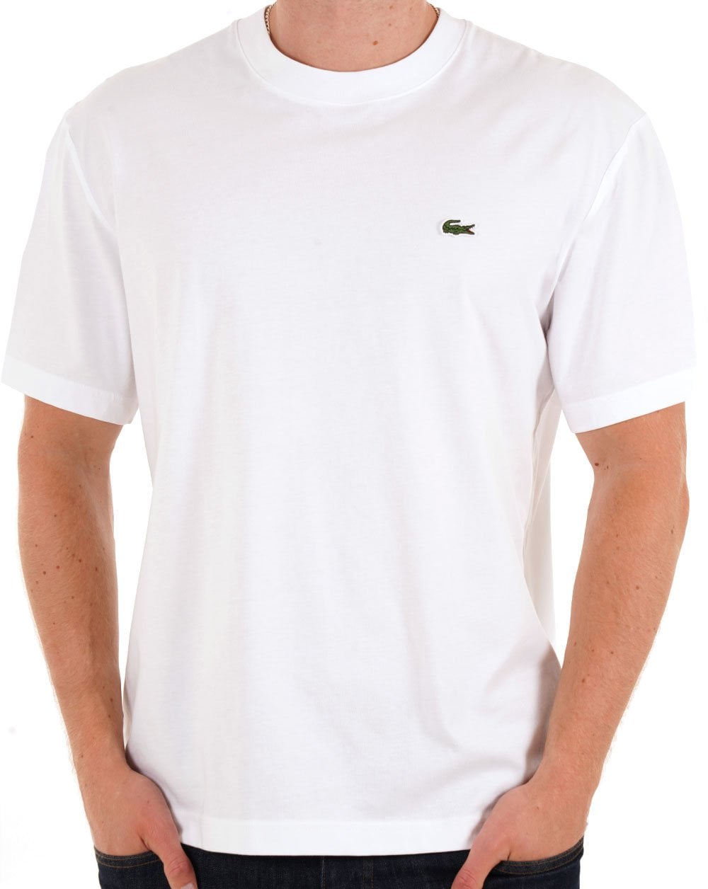 Lacoste Classic Fit Cotton Jersey T Shirt White