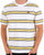 Fila Vintage Sanders Stripe T Shirt Gardenia / Yellow / Black