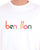 Benetton Embroidered Logo T Shirt White/Multi