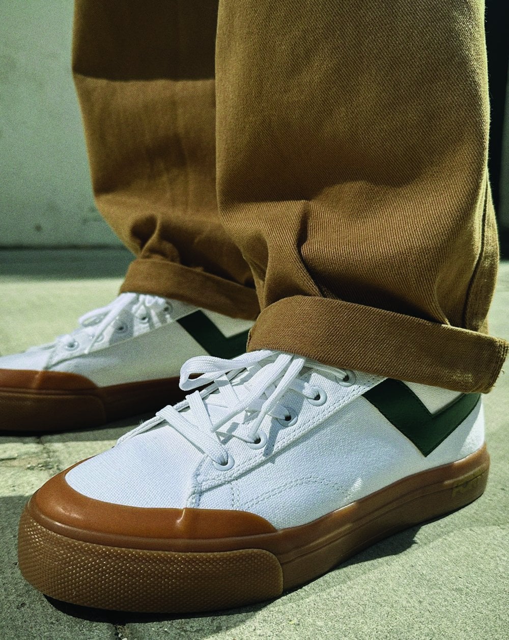 Pony Slam Dunk Low Trainers White / Green / Gum