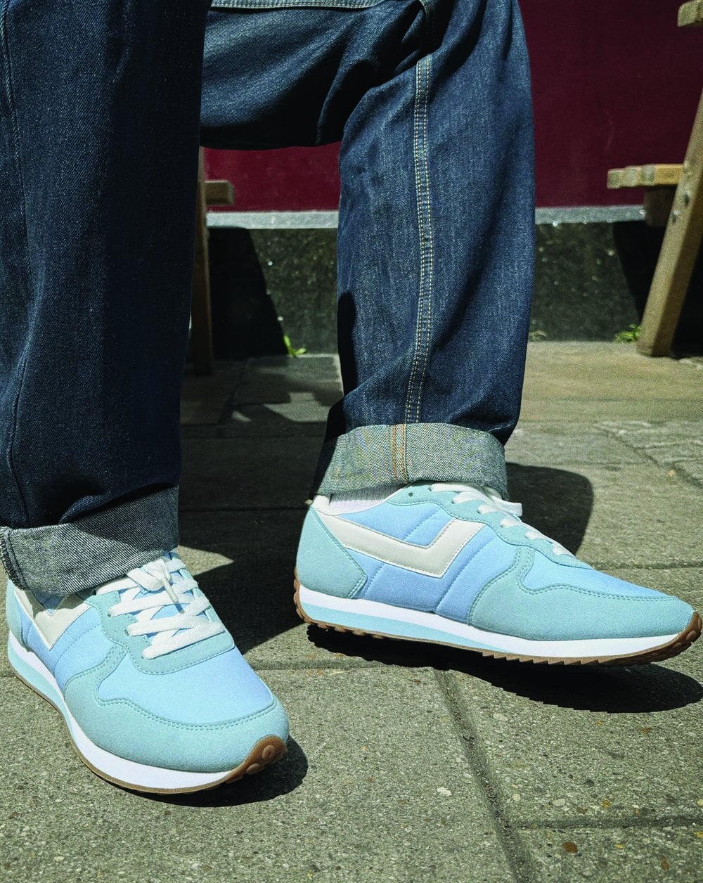 Pony Express Trainers Sky Blue/White