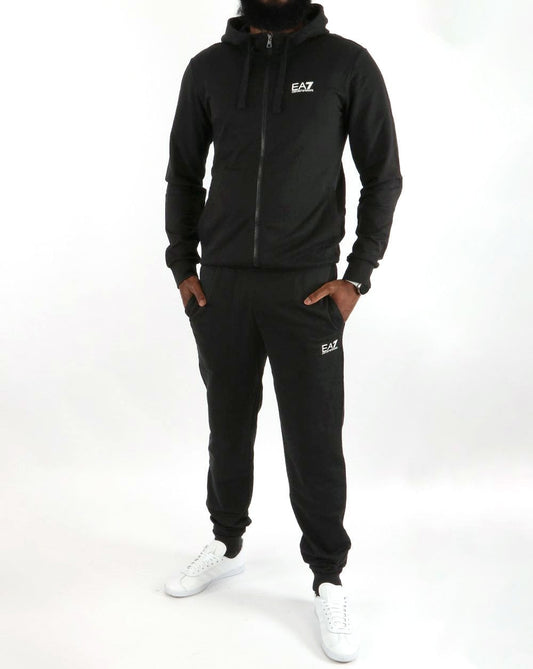 Emporio Armani EA7 Cotton Tracksuit Black