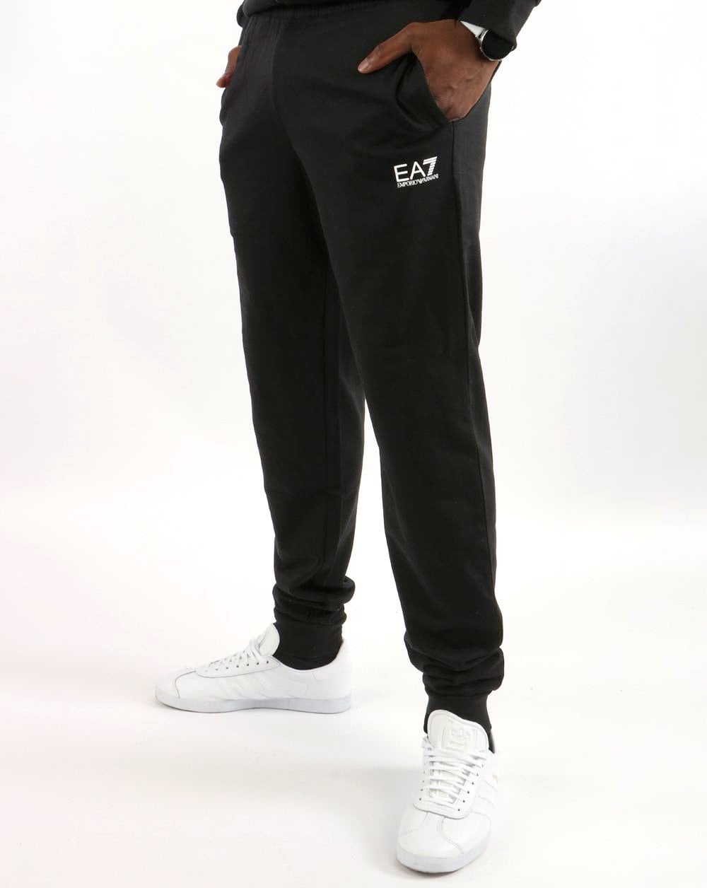 Emporio Armani EA7 Cotton Tracksuit Black