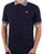 Trojan Contrast Texture Polo Navy