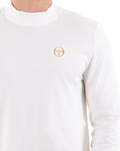 Sergio Tacchini Mock Neck Top White