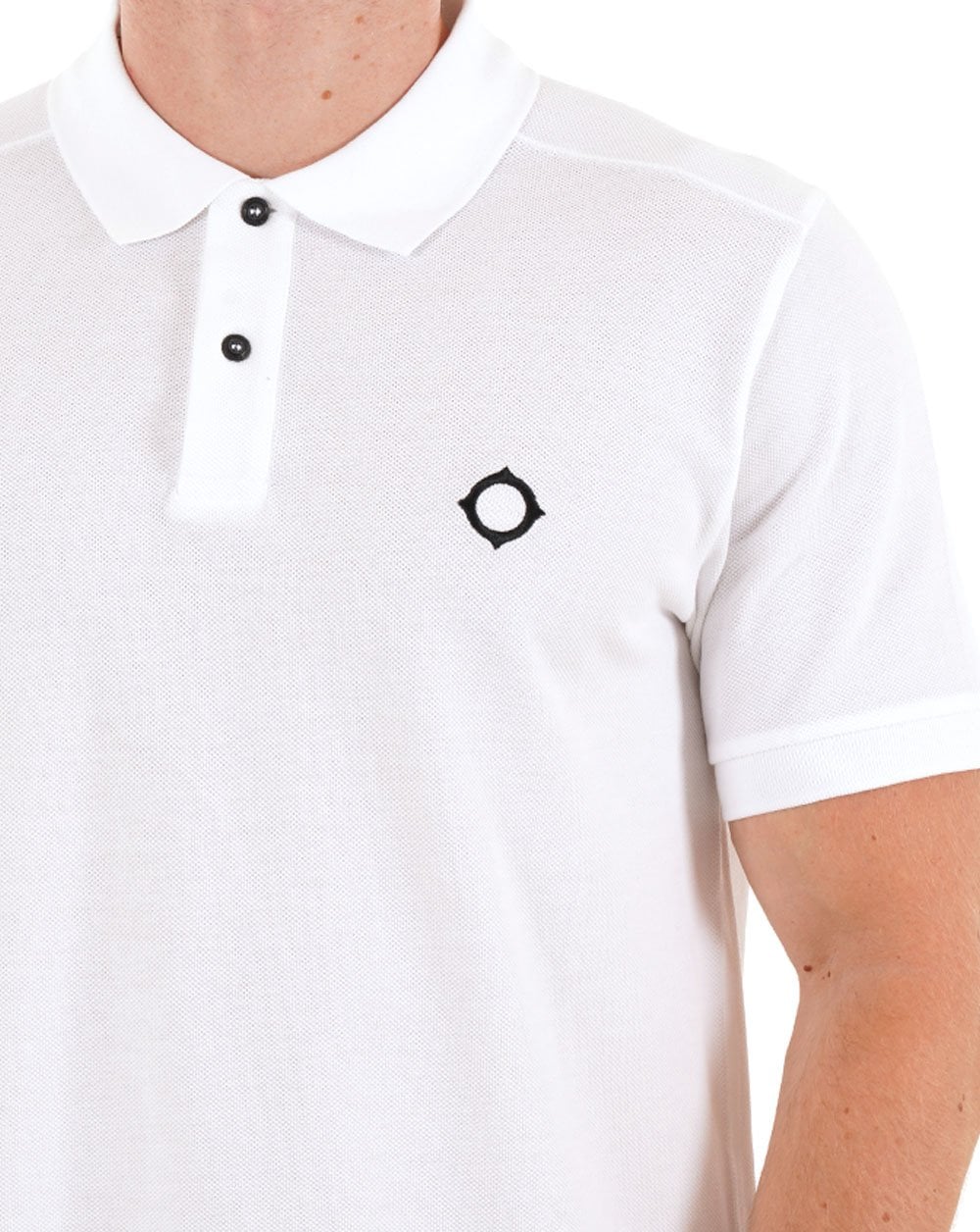 Ma.strum Pique Polo Optic White