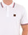 Trojan Three Colour Tipped Pique Polo White