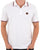 Trojan Three Colour Tipped Pique Polo White