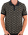 Fila Gold Pattern Knit Polo Black Stone