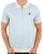 Fila Gold Axel Jacquard Zip Polo Blue