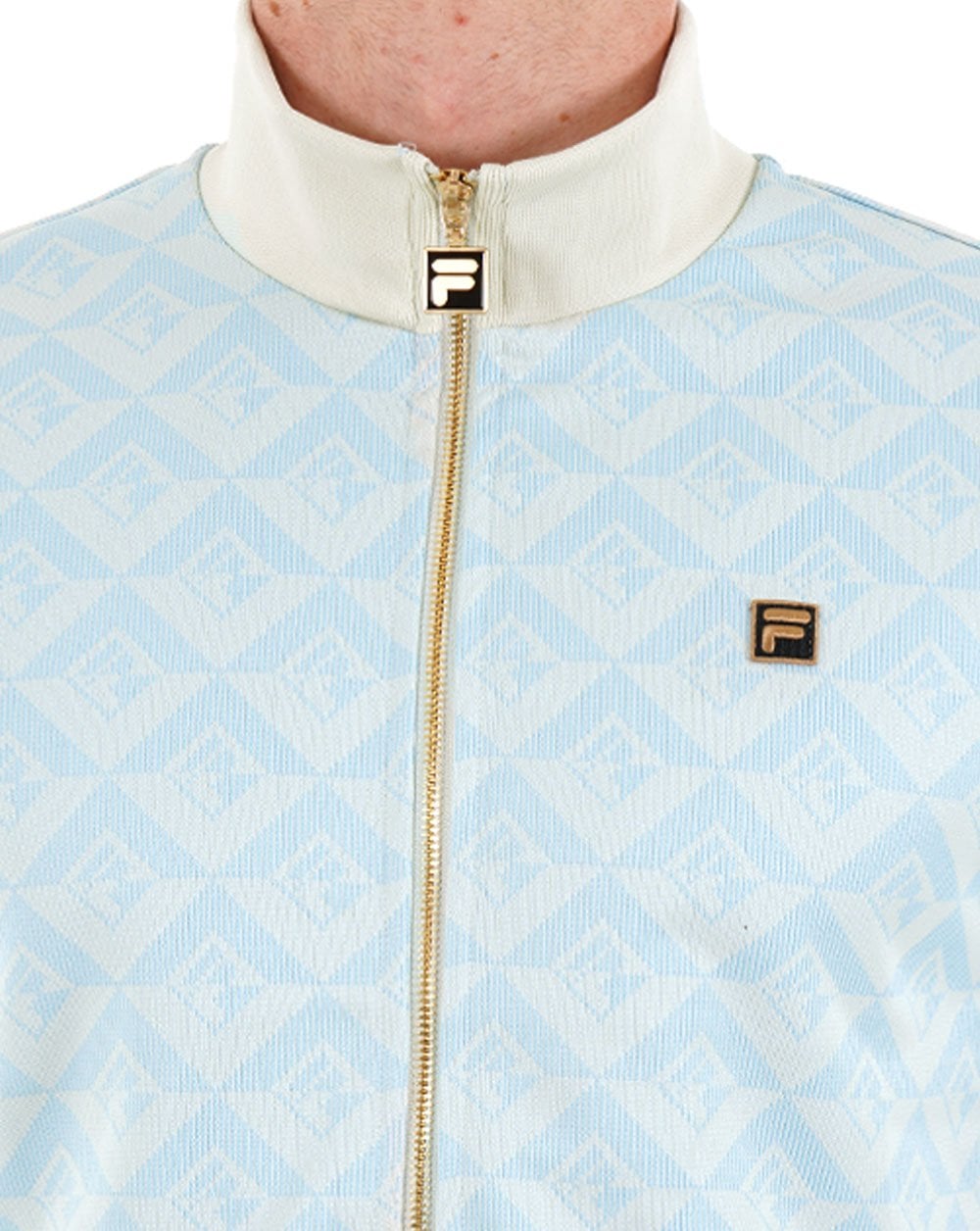 Fila Gold Hank Jacquard Track Top Blue