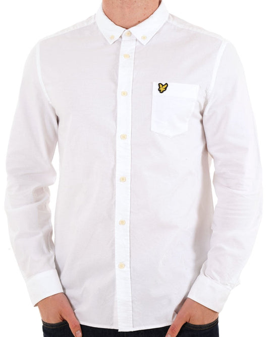 Lyle And Scott Slim Fit Poplin Shirt White
