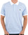Lacoste Fine Stripe Polo Shirt White/Sky Blue