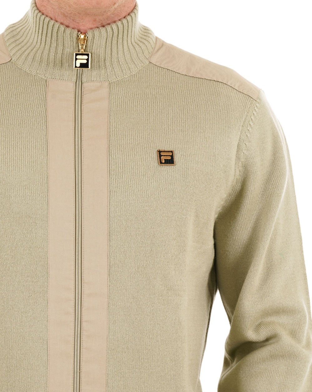 Fila Gold Zip Through Knit  Stone