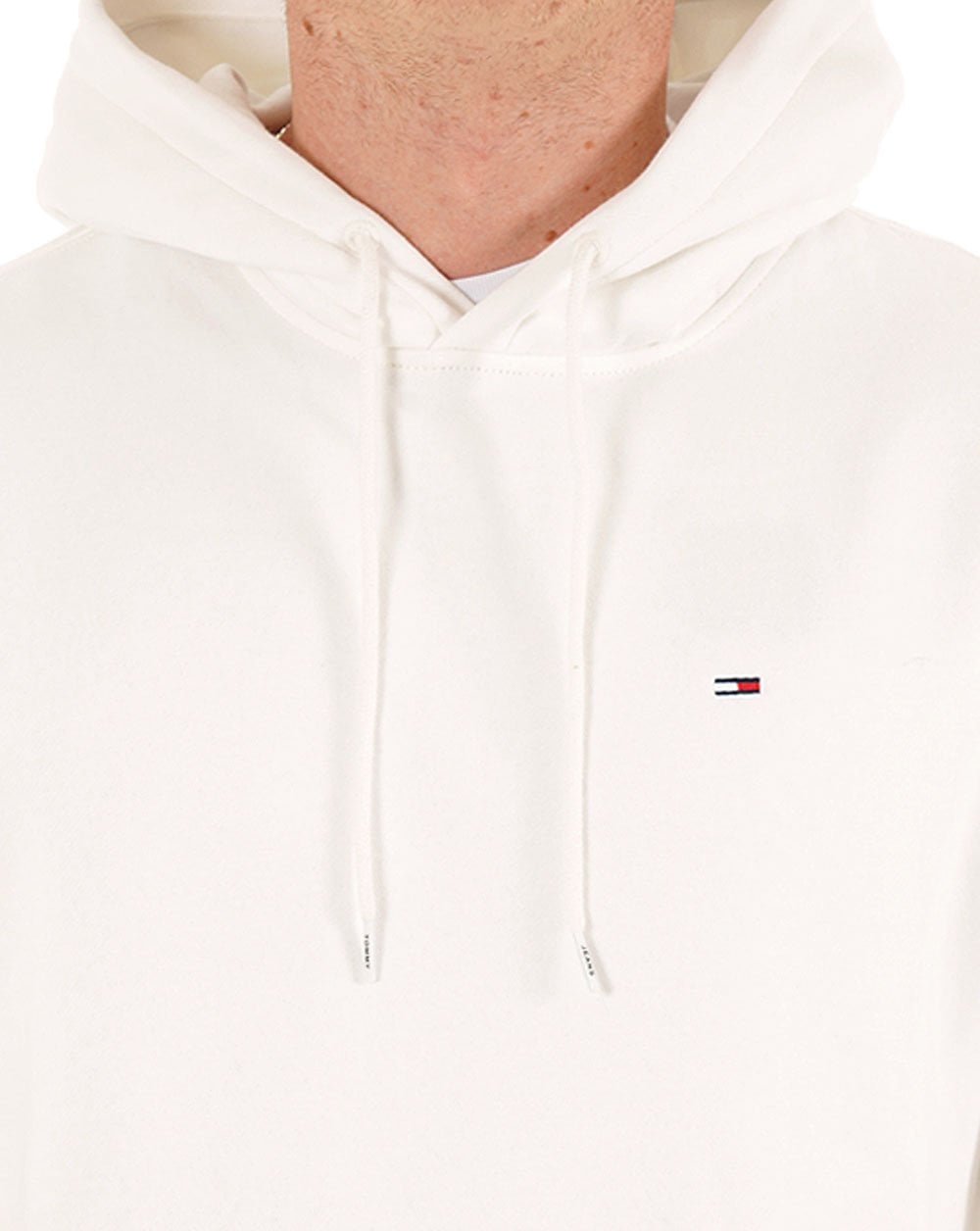 Tommy Jeans Flag Patch Hoodie Ecru
