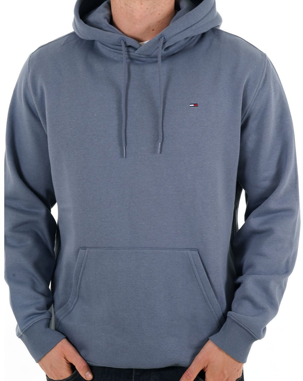 Tommy Jeans Flag Patch Hoodie Blue
