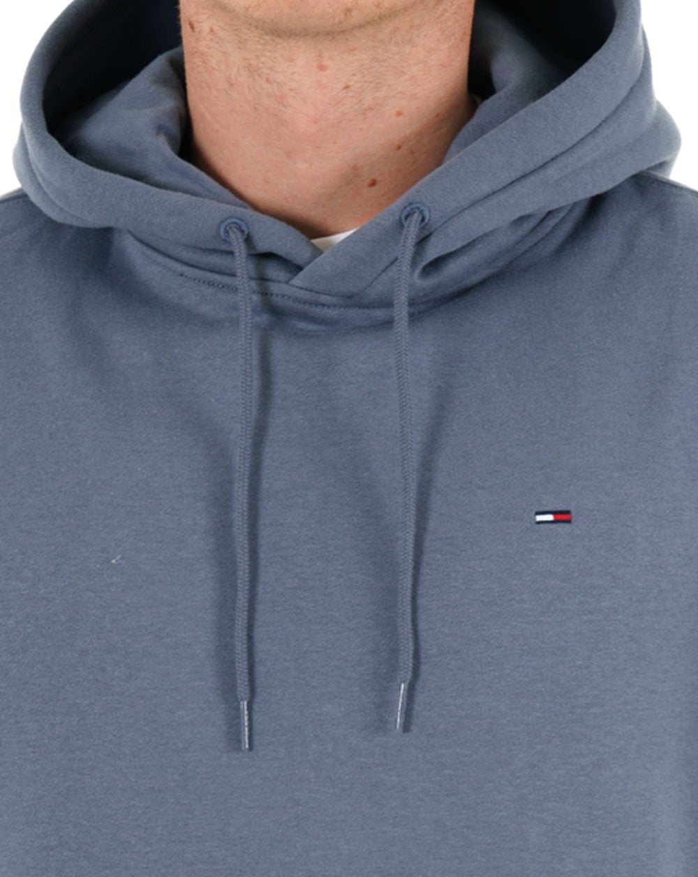 Tommy Jeans Flag Patch Hoodie Blue