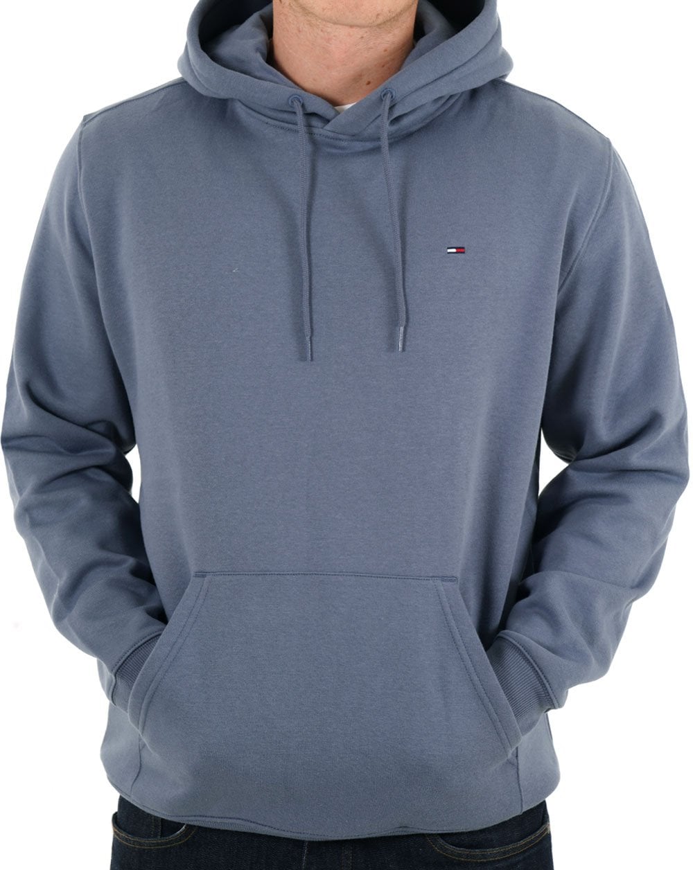 Tommy Jeans Flag Patch Hoodie Blue