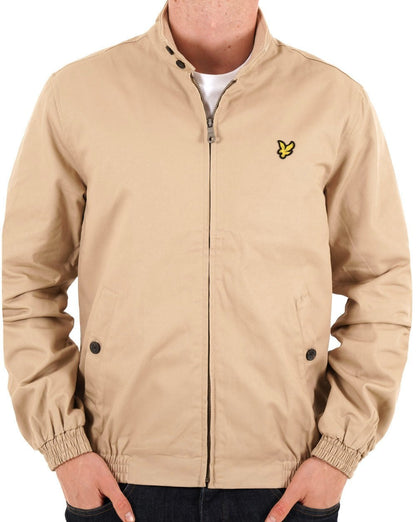 Lyle And Scott Check Lined Harrington Jacket Stone