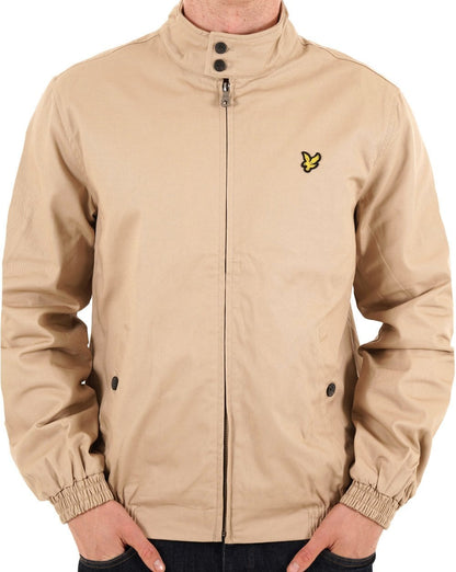 Lyle And Scott Check Lined Harrington Jacket Stone