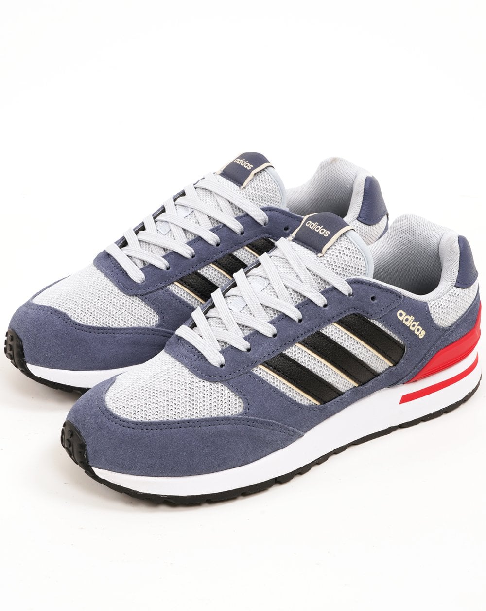Adidas Run 80s Trainers Mist Blue - Black