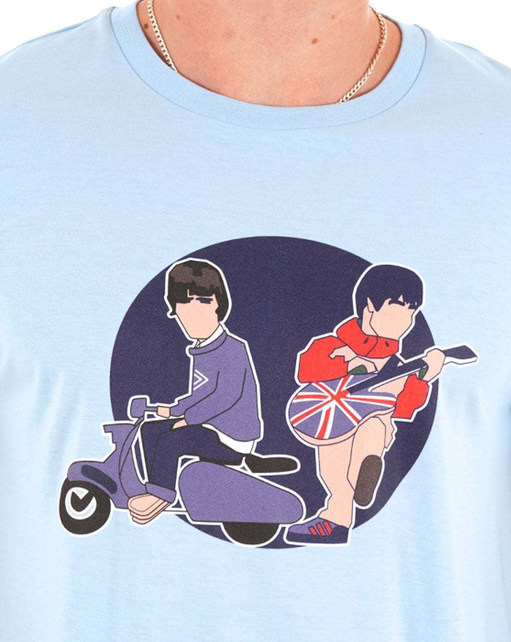 MINTY Rock & Roll Stars T-shirt Sky Blue