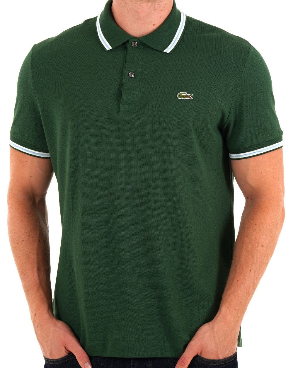 Lacoste Tipped Polo Shirt Green