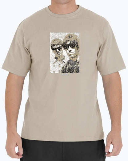 Peaceful Hooligan Brothers T Shirt Stone