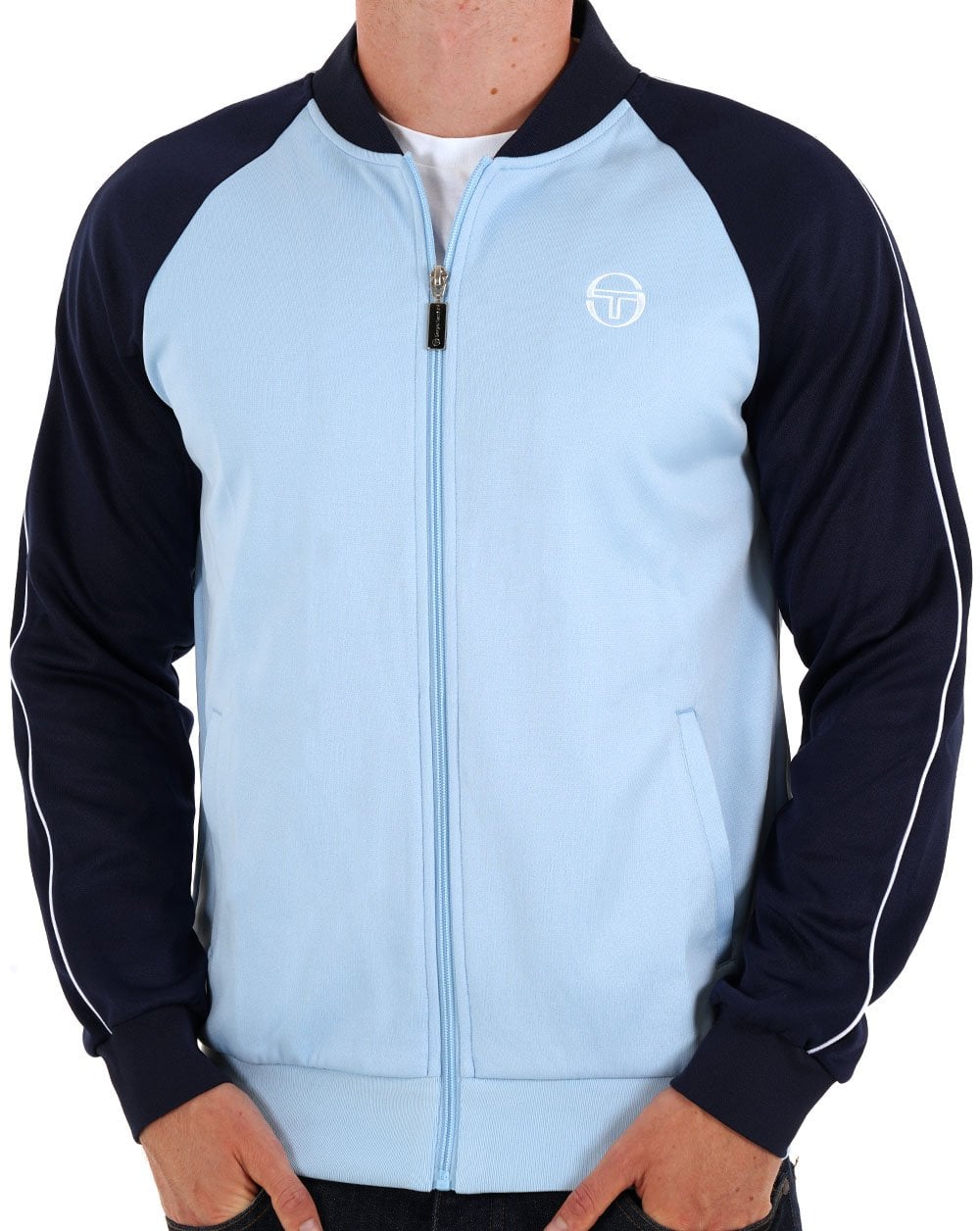 Sergio Tacchini Retro Track Top Sky Navy