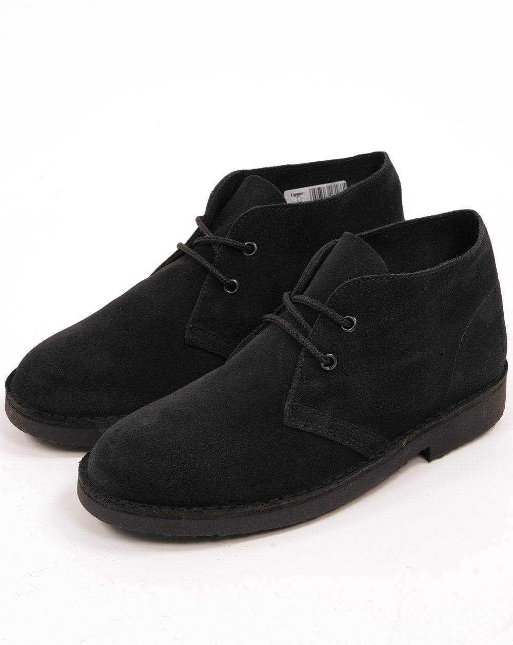 Roamers Iconic Suede Desert Boots Black