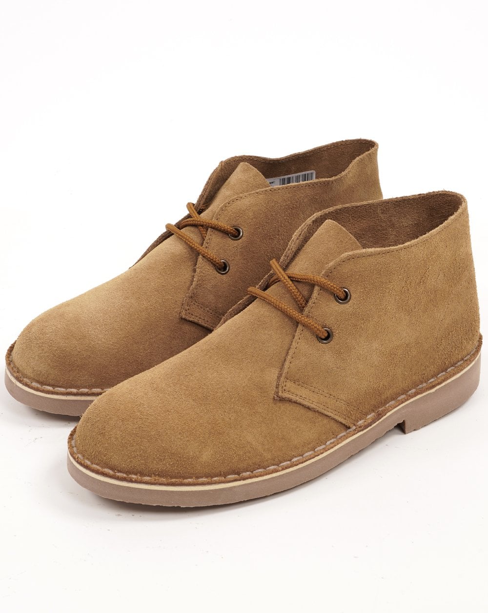Roamers Iconic Suede Desert Boots Sand