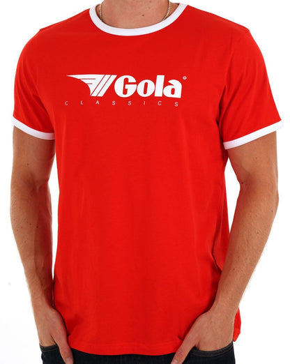 Gola Ringer T-shirt Red
