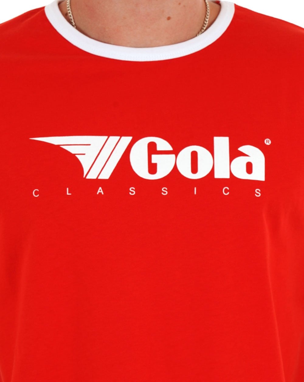 Gola Ringer T-shirt Red