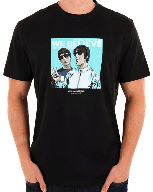 Weekend Offender Believe T Shirt Black