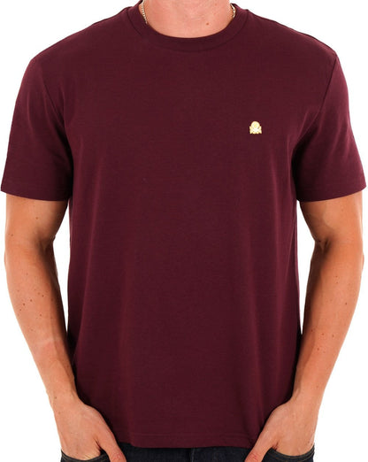 Benetton Small Logo T Shirt Maroon