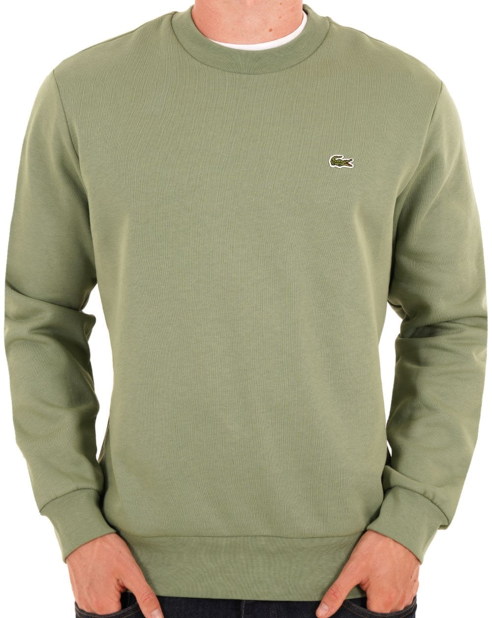 Lacoste Brushed Cotton Sweatshirt Thyme