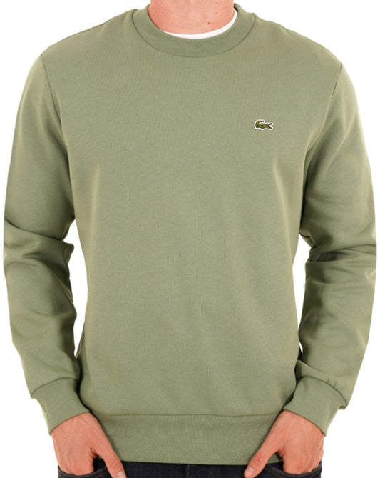 Lacoste Brushed Cotton Sweatshirt Thyme