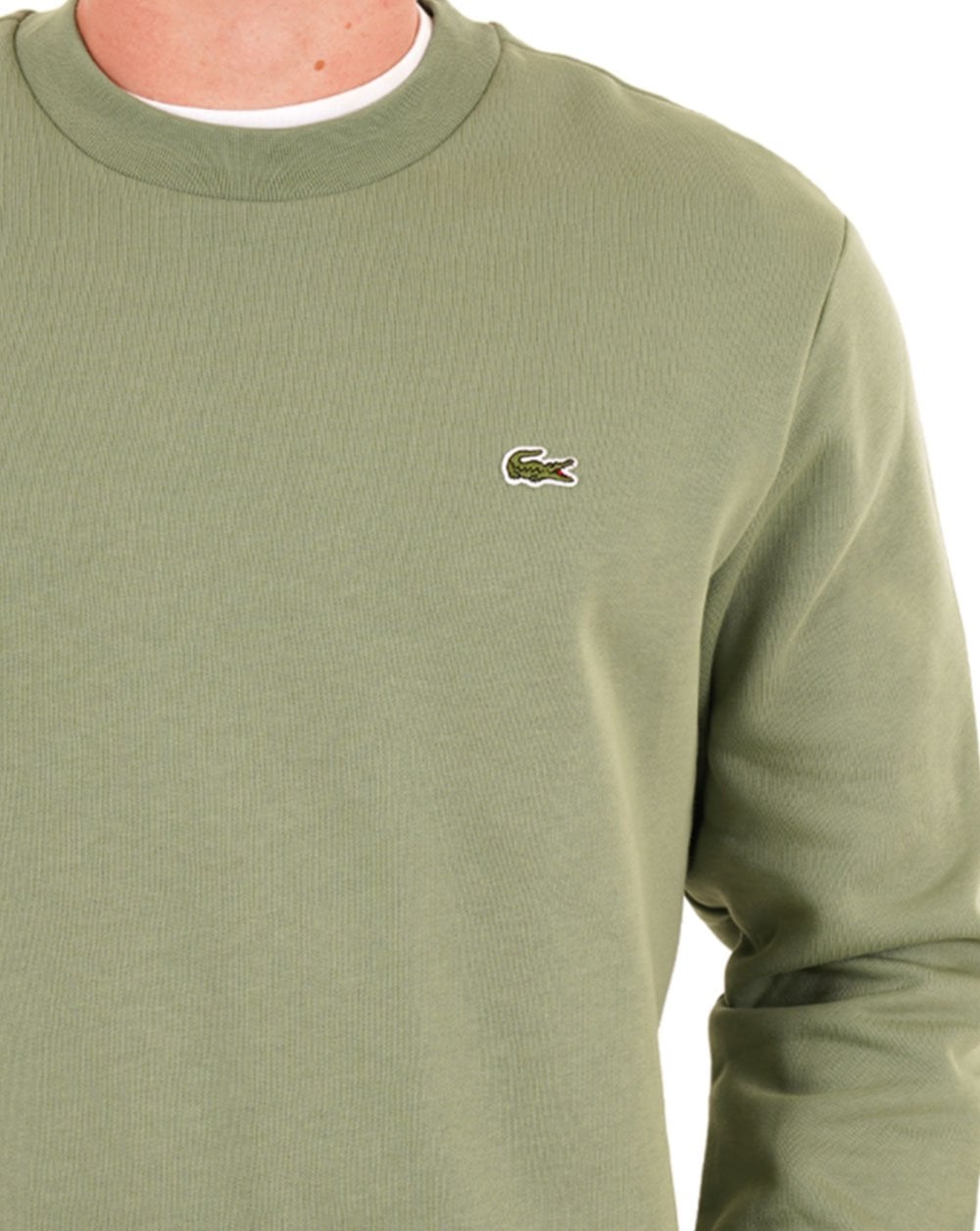 Lacoste Brushed Cotton Sweatshirt Thyme